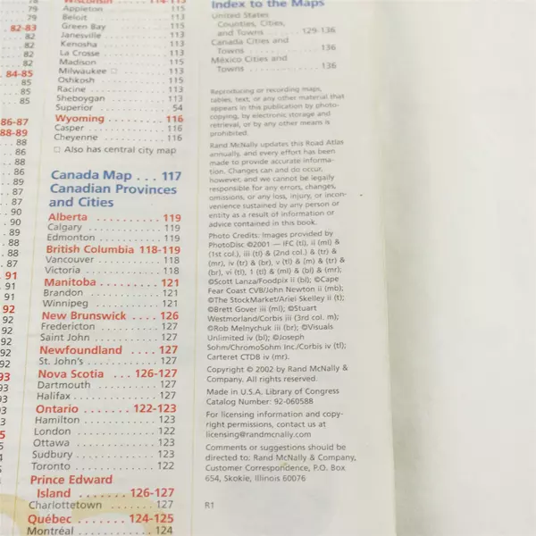 Rand McNally Road Atlas 2002 United States Paperback