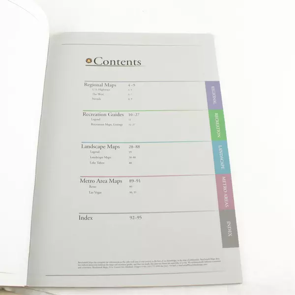 Benchmark Nevada Road & Recreation Atlas by Benchmark Maps 