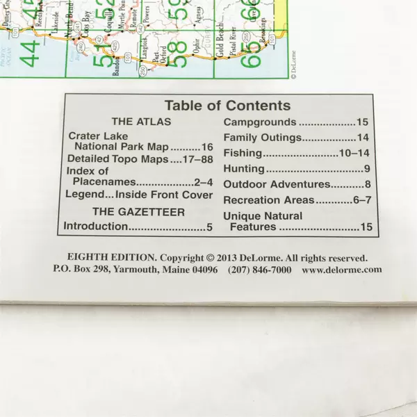 Delorme Oregon Atlas & Gazetteer Paperback Map Book