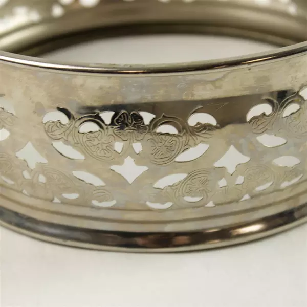 Vintage Chrome Plated Casserole Sleeve Holder Mid-Century Serving