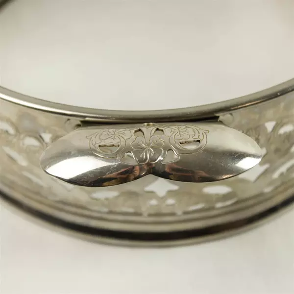 Vintage Chrome Plated Casserole Sleeve Holder Mid-Century Serving
