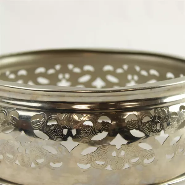 Vintage Chrome Plated Casserole Sleeve Holder Mid-Century Serving