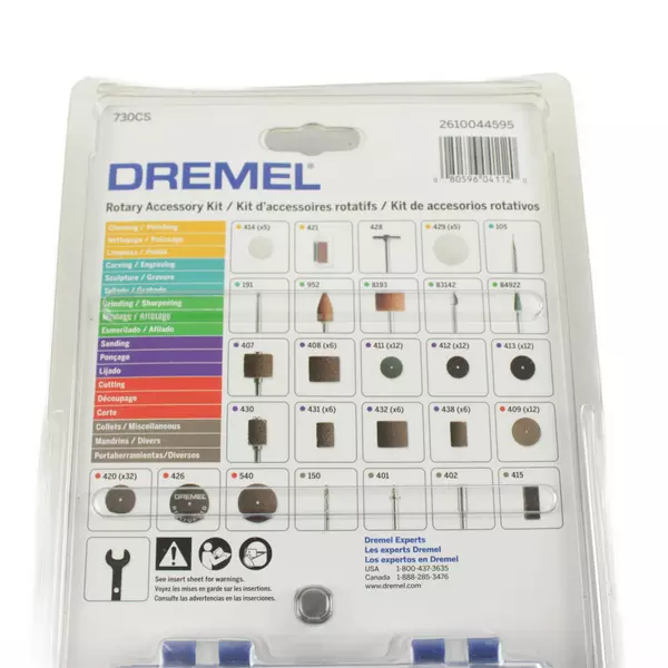 Dremel 730CS 130-Piece All-Purpose Rotary Tool Accessory Kit New