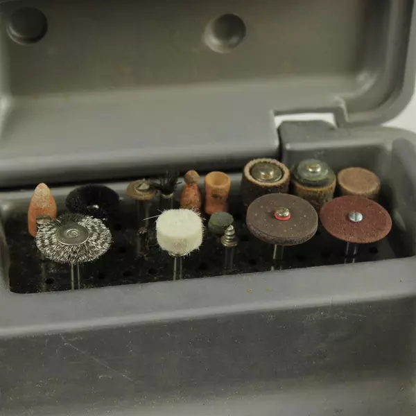Dremel Accessories & Case Rotary Tool Bits Wheels Storage Used