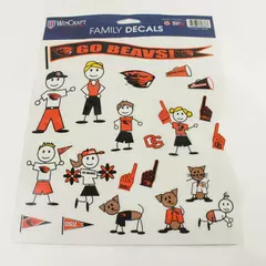 Wincraft Oregon State Beavers Family Decals Stickers 11x8.5