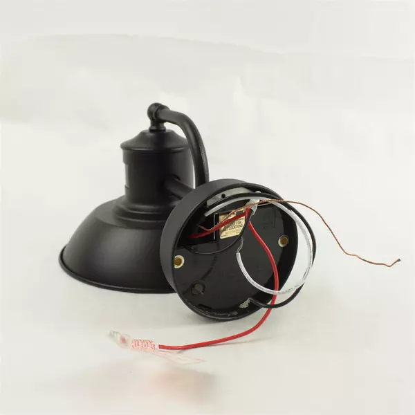 Secure Home Motion Activated Black Porch Light Model 616283 - Open Box