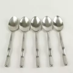 Set of 5 Hampton Silversmiths HSV12 Stainless Oval Place Soup Spoons