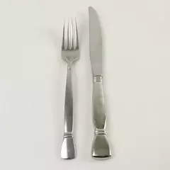 Lot of 2 Oneida Nexus Stainless Dinner Fork & Modern Hollow Knife