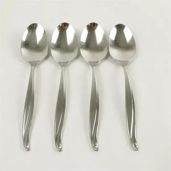 Set of 4 Oneida Rodgers Surf-Maid Cabana Stainless Teaspoon  6in