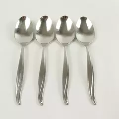 Set of 4 Oneida Rodgers Surf-Maid Cabana Stainless Teaspoon  6in