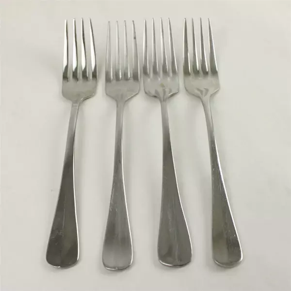 Oneida Compose Set of 4 Stainless Salad Forks 7.25in