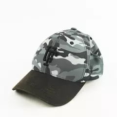 UpFront Youth Camo Baseball Hat Adjustable Black & Grey One Size