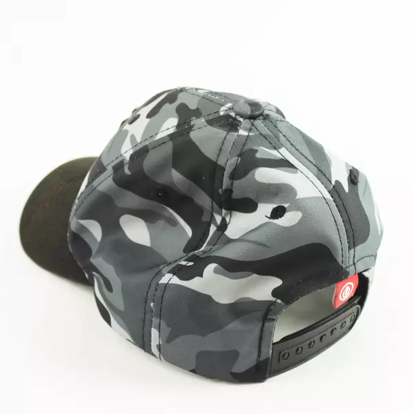 UpFront Youth Camo Baseball Hat Adjustable Black & Grey One Size