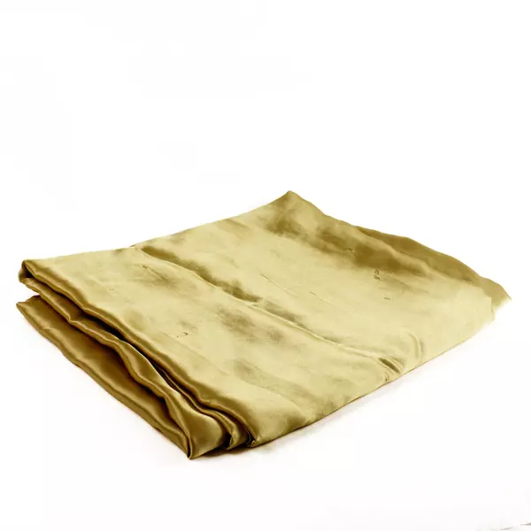 Satin Gold Flat Sheet California King 108 x 102 in