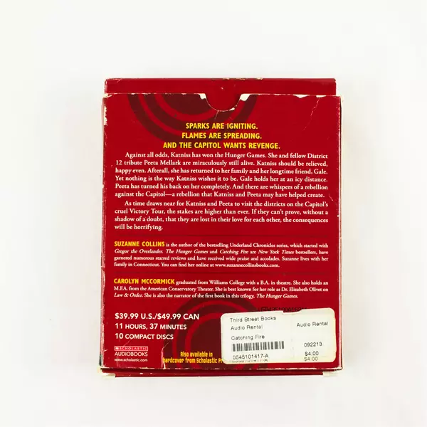 Catching Fire Suzanne Collins Audiobook Read by Carolyn McCormick 