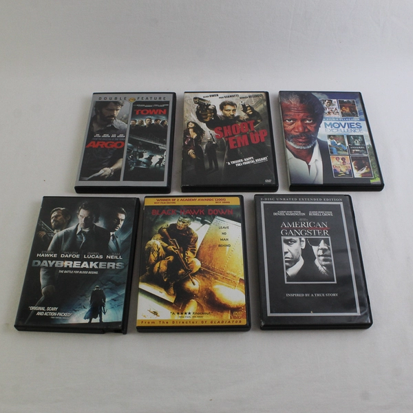 Lot of 6 Mixed Action Adult Rated R Movie DVDs  All in Good Condition