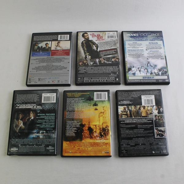 Lot of 6 Mixed Action Adult Rated R Movie DVDs  All in Good Condition