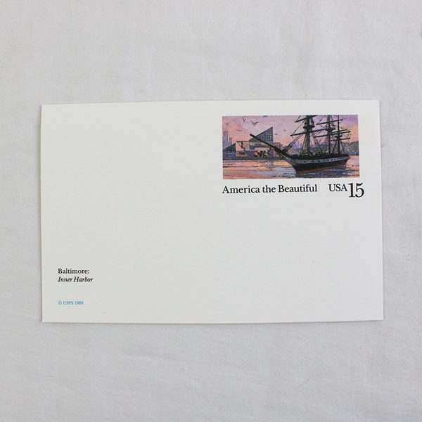 Lot Of 3 USPS 1989 America The Beautiful Landmarks Stamp Postcards 