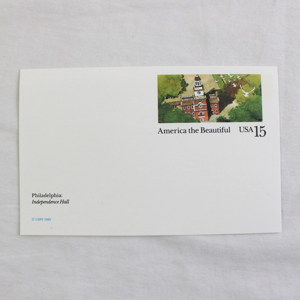 Lot Of 3 USPS 1989 America The Beautiful Landmarks Stamp Postcards 