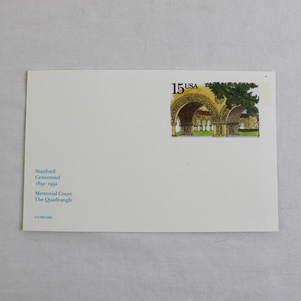 Lot Of 3 USPS 1989 1990 Historical Stamp Postcards Oklahoma Stanford Papermaking