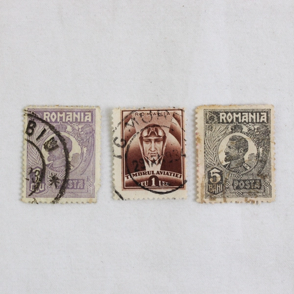 Lot Of 3 Romania Stamps King Ferdinand Aviation Used Scott #262 #269 #533