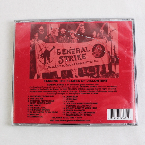 General Strike Music CD Fanning the Flames of Discontent Sealed
