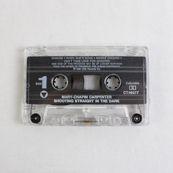 Mary Chapin Carpenter Shooting Straight in the Dark 1990 Music Cassette 