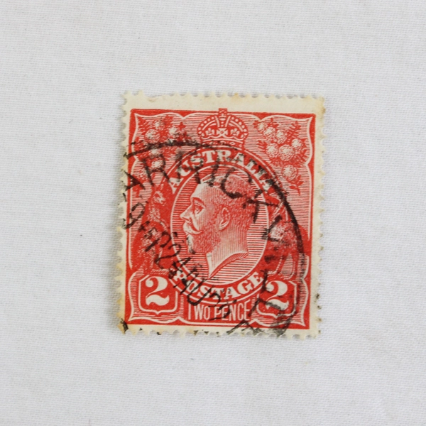 Lot Of 7 Australia King George V Stamps Used Postmarks