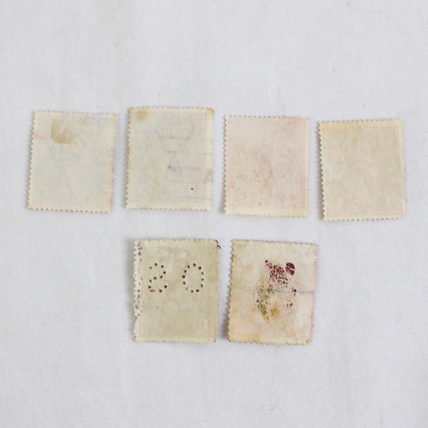 Lot Of 6 Australia 1 1/2p 1p 2p King George V Stamps Used Postmarks