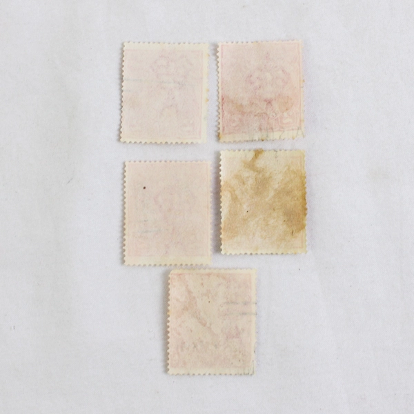 Lot Of 5 Australia 2p King George V Stamps Used 