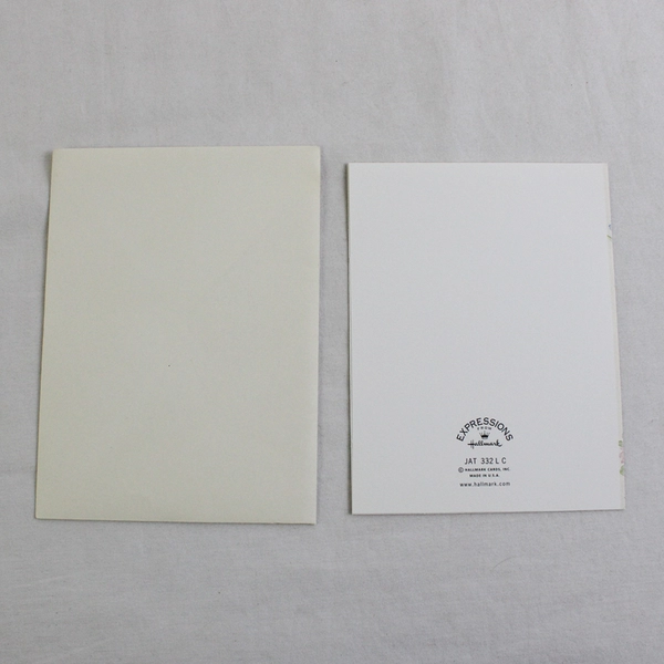 Set of 4 Expressions From Hallmark Teddy Bear Thank You Notecards Blank