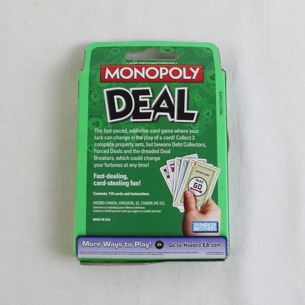 Hasbro Monopoly Deal Card Game Quick-Playing 2010
