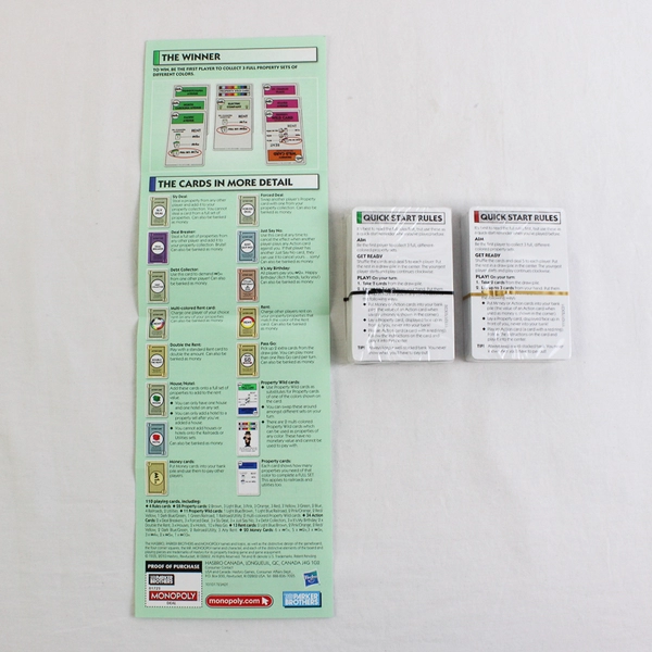 Hasbro Monopoly Deal Card Game Quick-Playing 2010