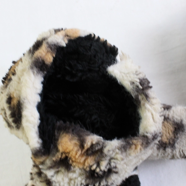 Fashion by Mirabeau Faux Fur Animal Print Cuffed Mittens One Size