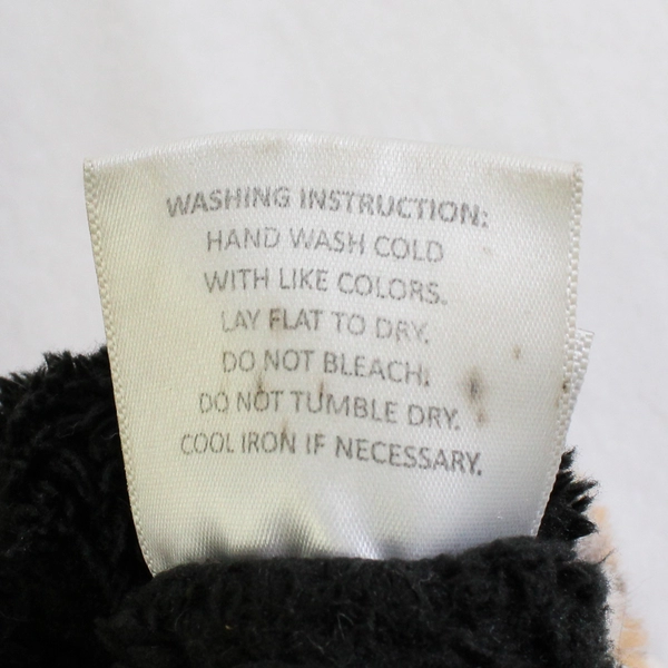 Fashion by Mirabeau Faux Fur Animal Print Cuffed Mittens One Size