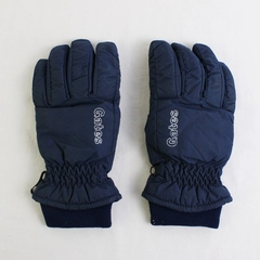 Vtg Gates Women M Navy Blue Cloth with Grip Pad Cuffed Gloves