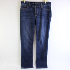 St Johns Bay Women's 8 Dark Wash Straight Leg Stretch Denim Jeans