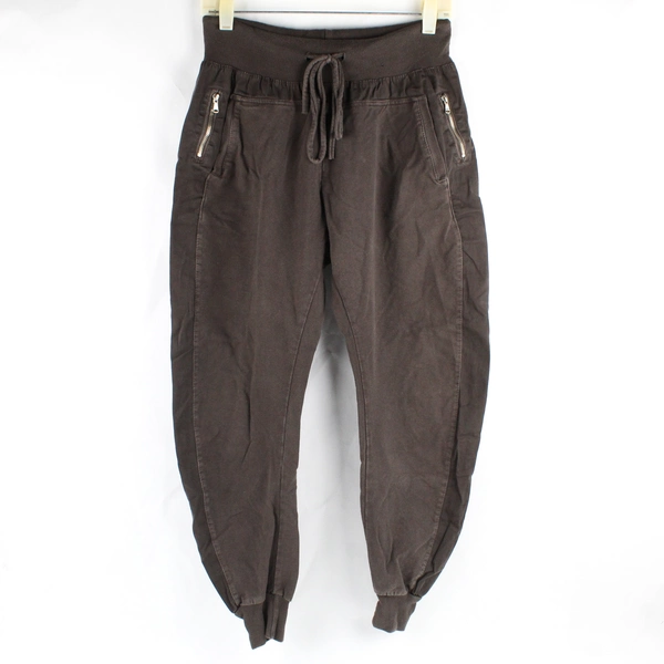 Suzy D Women's L Brown Joggers with Drawstring Waist and Pockets
