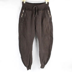 Suzy D Women's L Brown Joggers with Drawstring Waist and Pockets