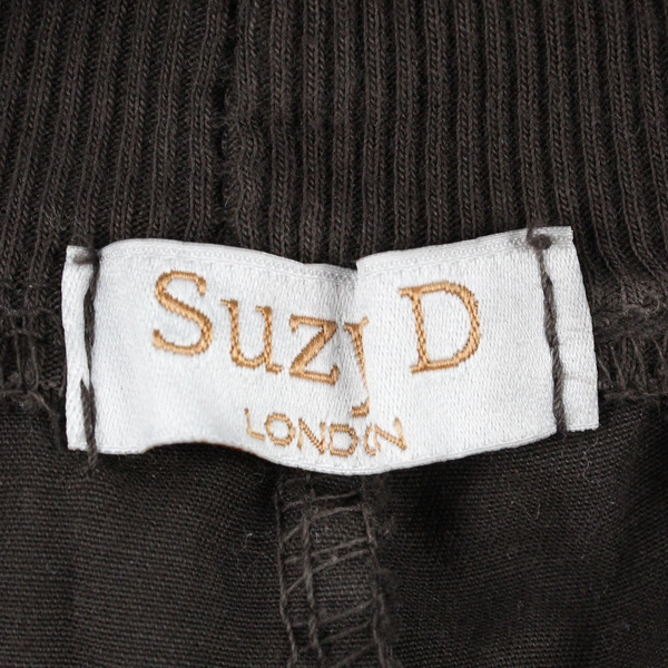 Suzy D Women's L Brown Joggers with Drawstring Waist and Pockets