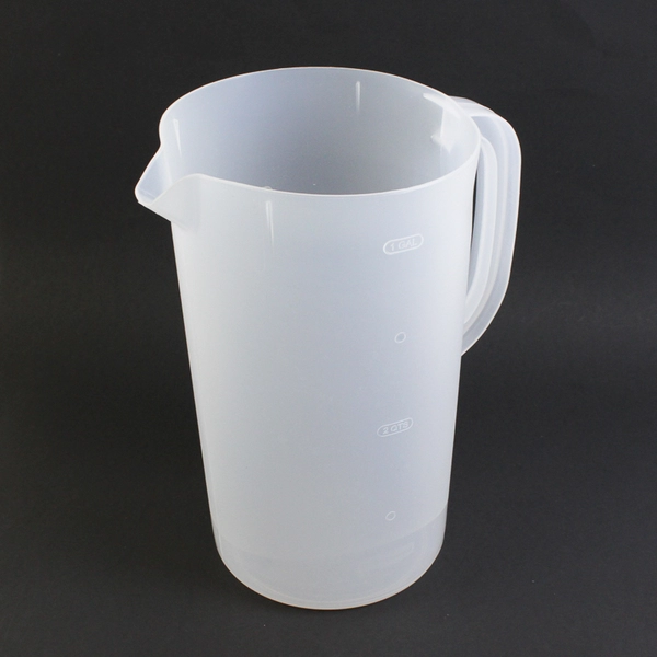 Rubbermaid Large White Plastic 1 Gallon Measuring Cup Pitcher with Handle 10.5"