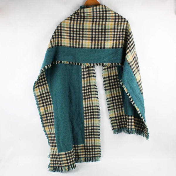 Woven Scarf Reversible Plaid 80x20