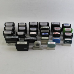 Lot of 26 Self Inking Stamps Legal Law Office Lawyer Copy Draft Client's