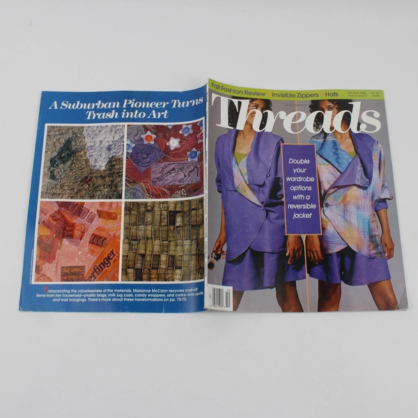 Vintage Taunton's Threads Magazine Oct/Nov 1992 Sewing Crafts