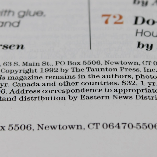 Vintage Taunton's Threads Magazine Oct/Nov 1992 Sewing Crafts