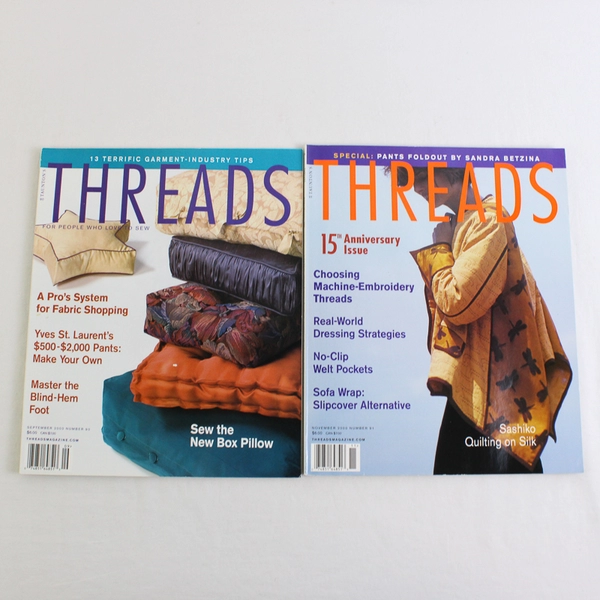 VTG Lot of 5 Taunton's Threads Magazine Dec 1999 Thru Nov 2000 Missing June/July