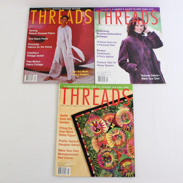 Vintage Lot of 6 Taunton's Threads Magazine Dec 2000 Thru Nov 2001 Complete