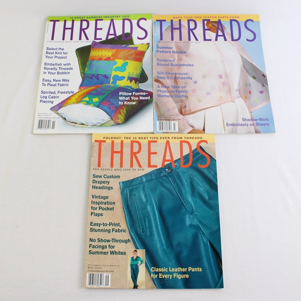 Vintage Lot of 6 Taunton's Threads Magazine Dec 2000 Thru Nov 2001 Complete