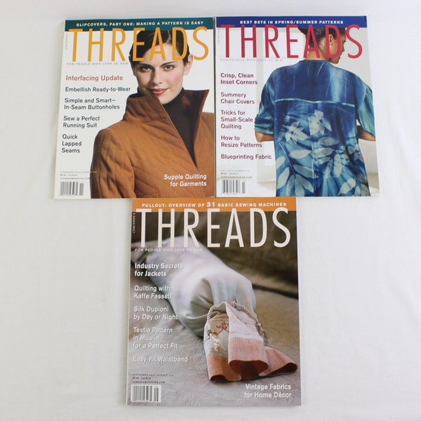 Vintage Lot of 6 Taunton's Threads Magazine Dec 2001 Thru Nov 2002 Complete