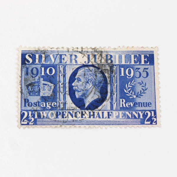 Lot Of 3 Great Britain King George V Silver Jubilee 2 1/2p Stamps 1935 Used